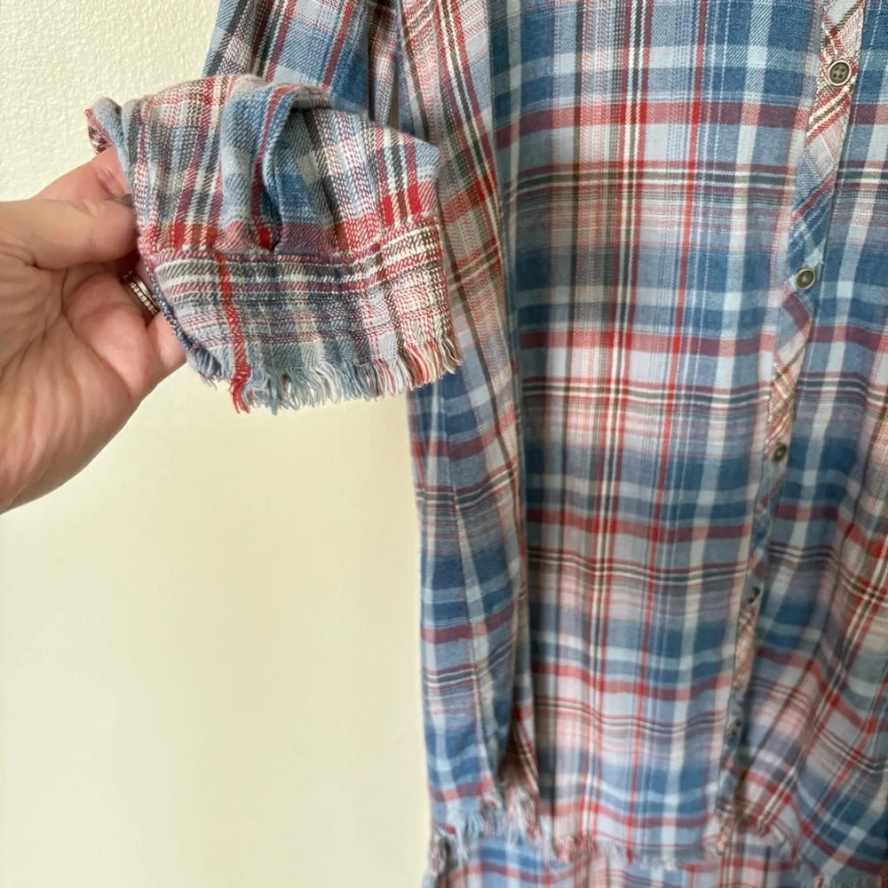 Anthropologie | Cloth & Stone Plaid Dress | - Picture 8 of 10